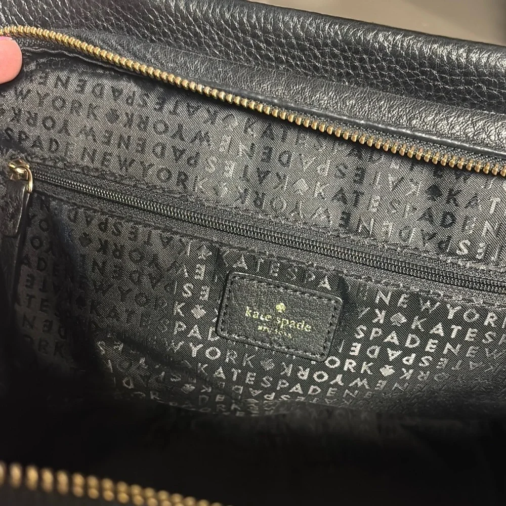 Kate Spade Black Satchel with Bow